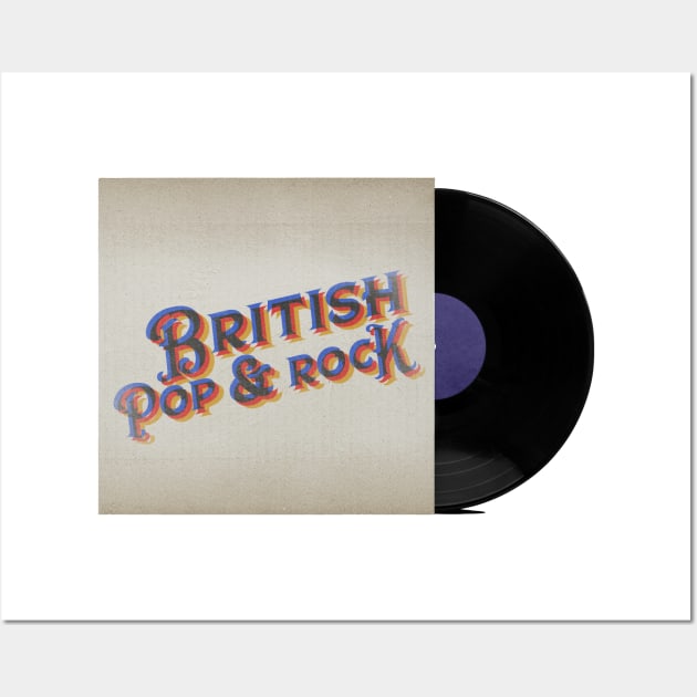 RETRO VINYL BRITISH POP ROCK Wall Art by elSALMA